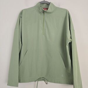 Gerry‎ Jacket Women Small Green Windbreaker 1/4 Zip UPF Dry Active Hiking.E170